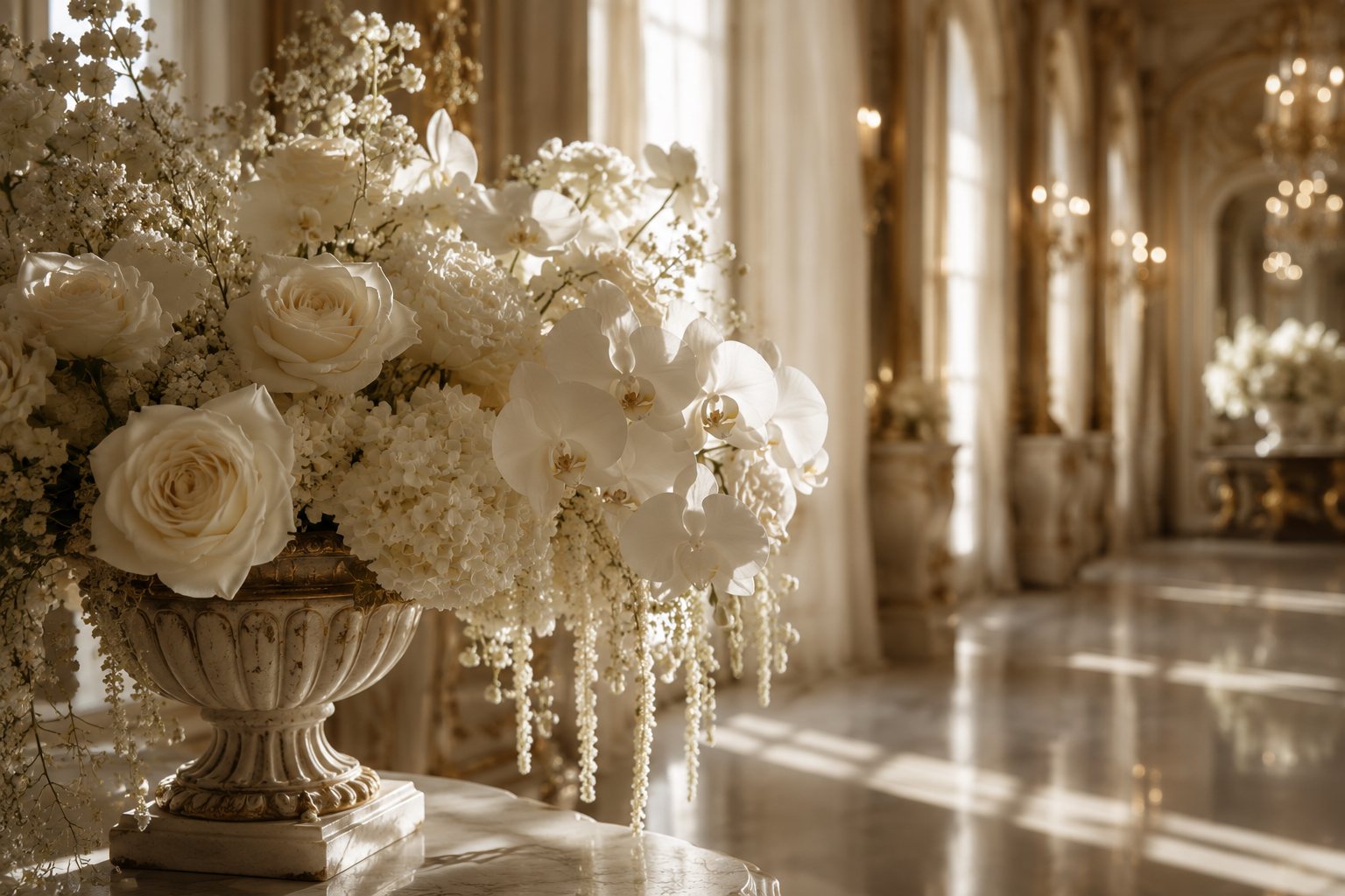 White florals